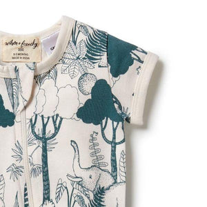 WILSON & FRENCHY Organic Zipsuit - Wild Wilderness BABY CLOTHING - Zabecca Living