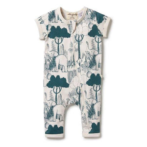 WILSON & FRENCHY Organic Zipsuit - Wild Wilderness BABY CLOTHING - Zabecca Living