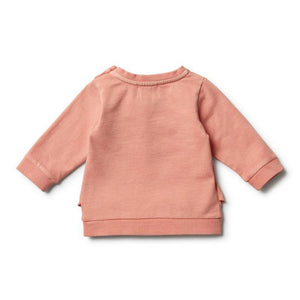 WILSON & FRENCHY Peach Pearl Ruffle Sweat BABY CLOTHING - Zabecca Living