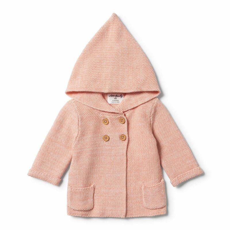 WILSON & FRENCHY Strawberry & Cream Knitted Cardigan Toddler Clothing - Zabecca Living