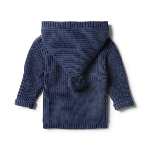 WILSON & FRENCHY Twilight Blue Rib Knitted Jacket Toddler Clothing - Zabecca Living