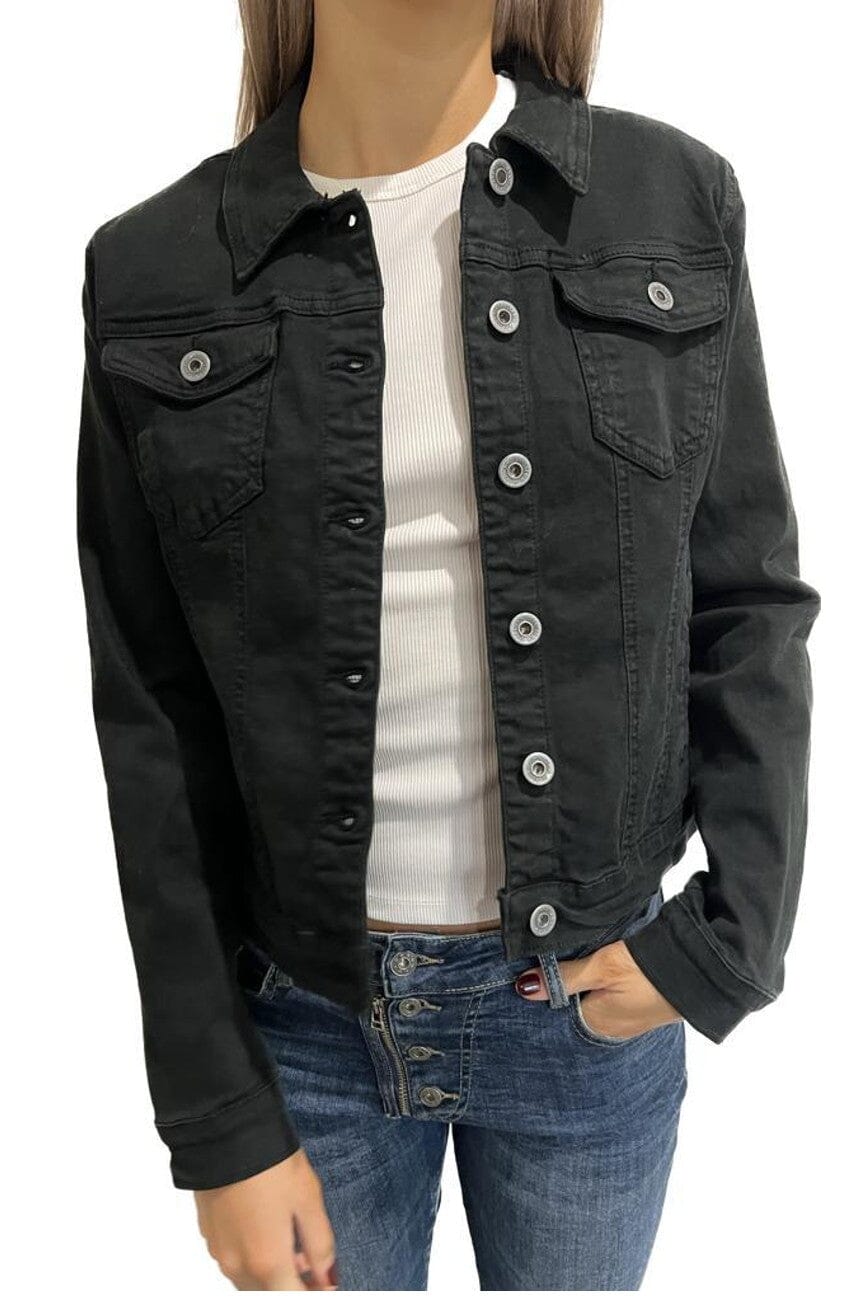 ZABECCA THE LABEL Denim Jacket - Black Jacket - Zabecca Living
