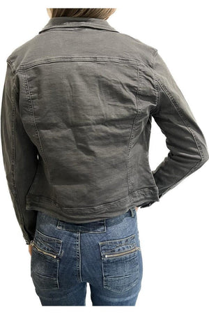 ZABECCA THE LABEL Denim Jacket - Charcoal Jacket - Zabecca Living