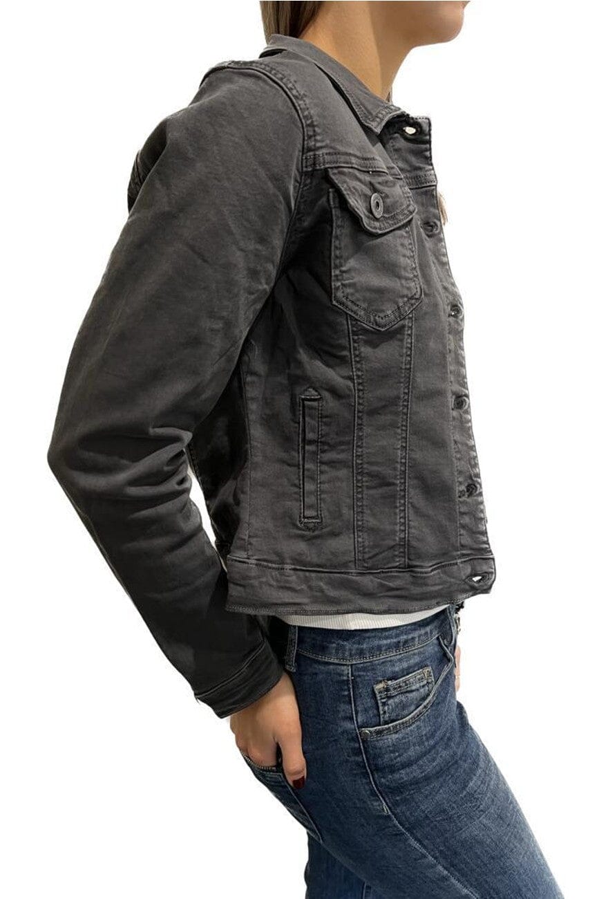ZABECCA THE LABEL Denim Jacket - Charcoal Jacket - Zabecca Living