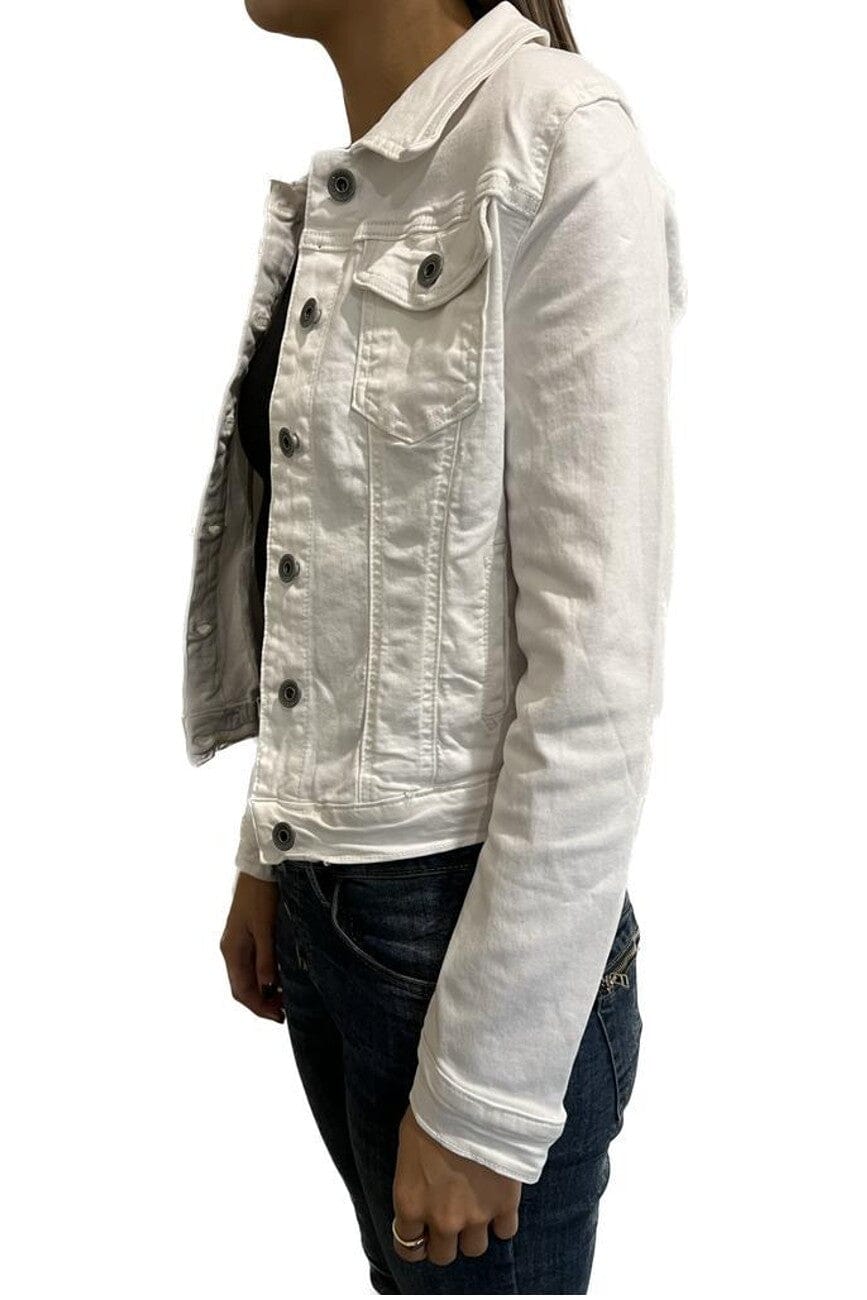 ZABECCA THE LABEL Denim Jacket - White Jacket - Zabecca Living