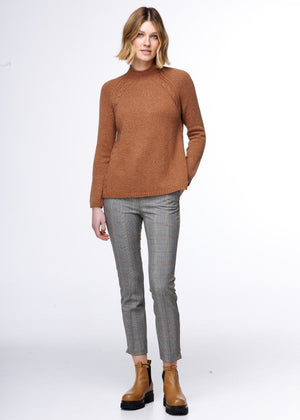 ZAKET & PLOVER Cabletrim Funnel - Coffee Jumpers + Knitwear - Zabecca Living