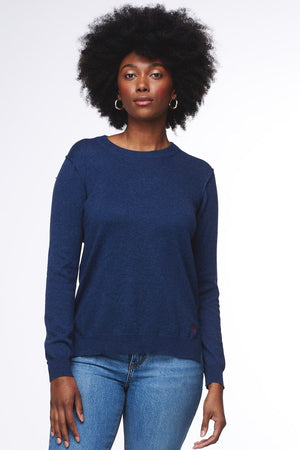 ZAKET & PLOVER Essential Crew - Dark Denim Jumpers + Knitwear - Zabecca Living