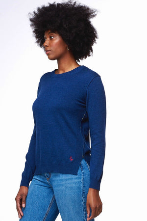 ZAKET & PLOVER Essential Crew - Dark Denim Jumpers + Knitwear - Zabecca Living