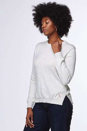 ZAKET & PLOVER Essential Crew - Light Marle Jumpers + Knitwear - Zabecca Living