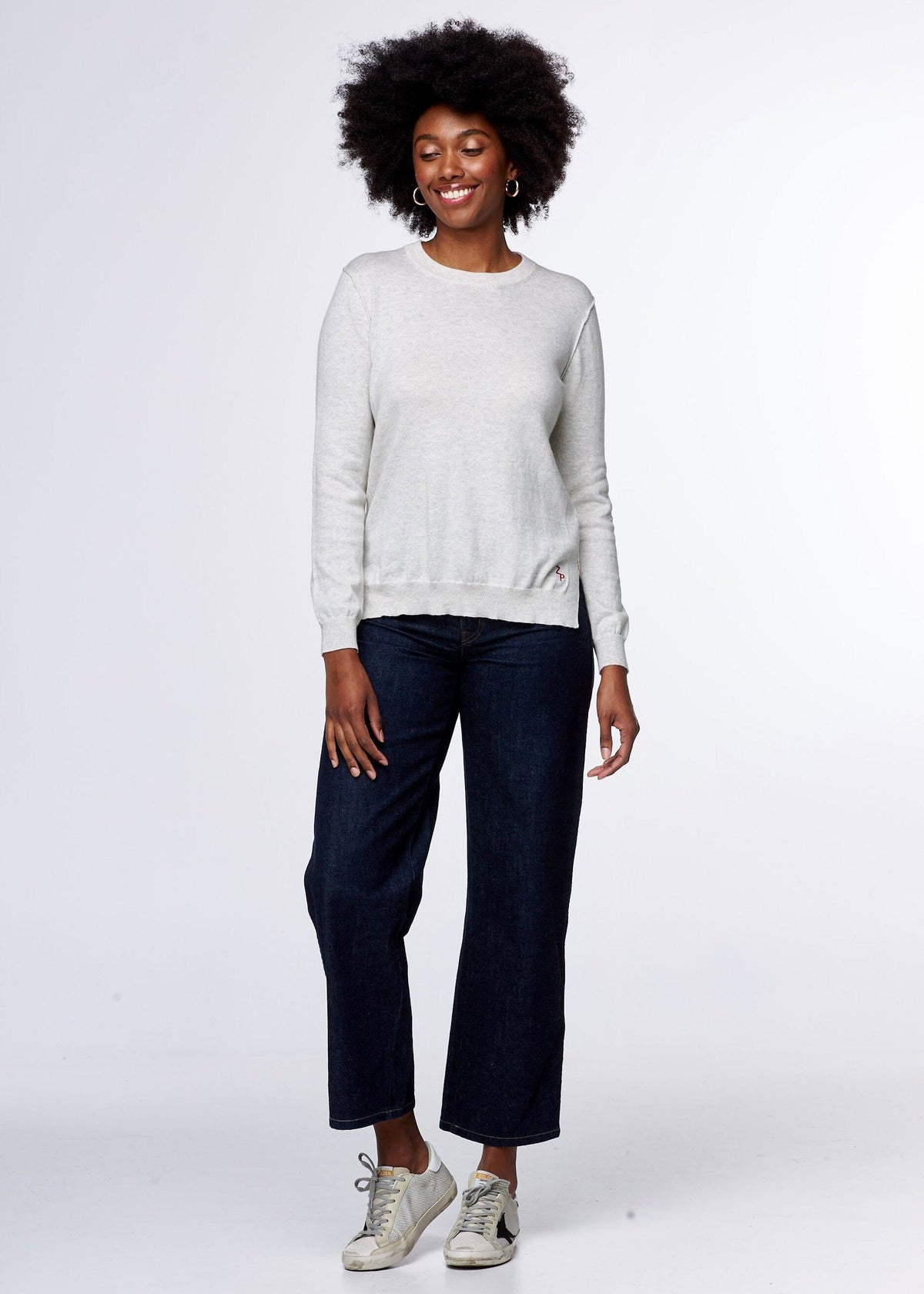 ZAKET & PLOVER Essential Crew - Light Marle Jumpers + Knitwear - Zabecca Living
