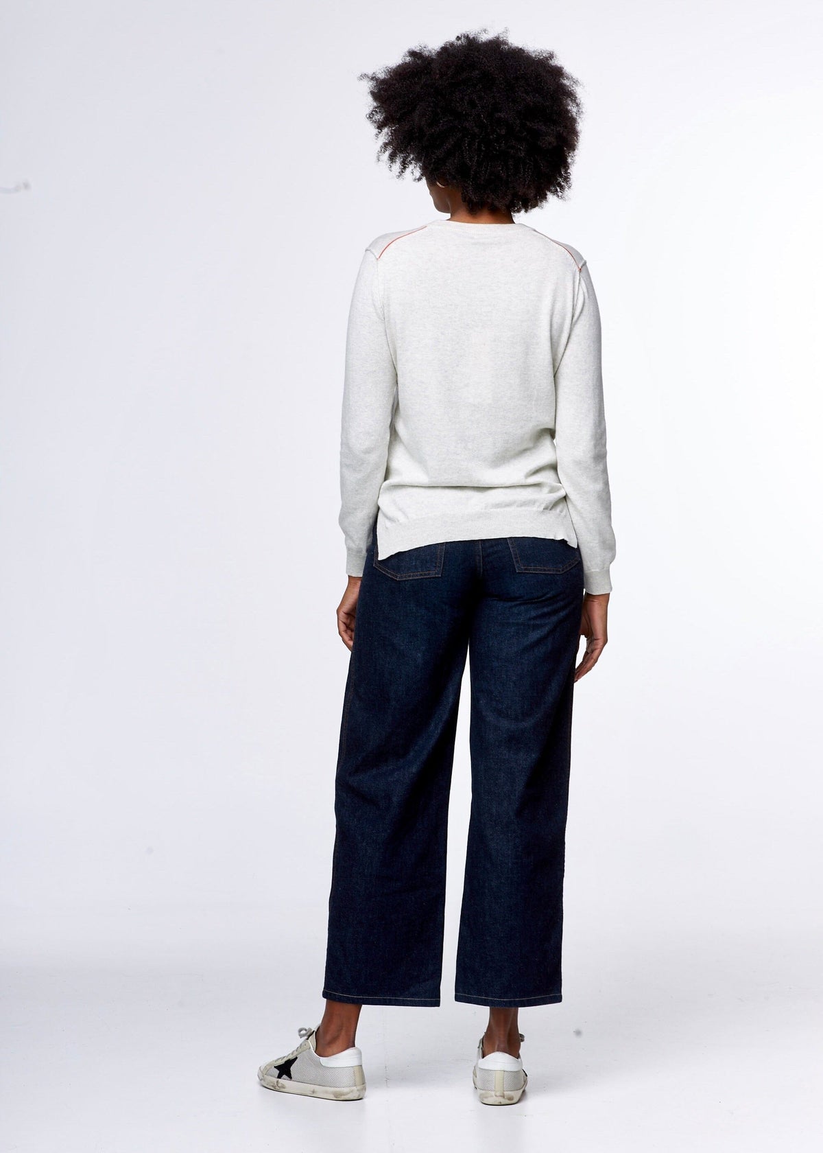 ZAKET & PLOVER Essential Crew - Light Marle Jumpers + Knitwear - Zabecca Living
