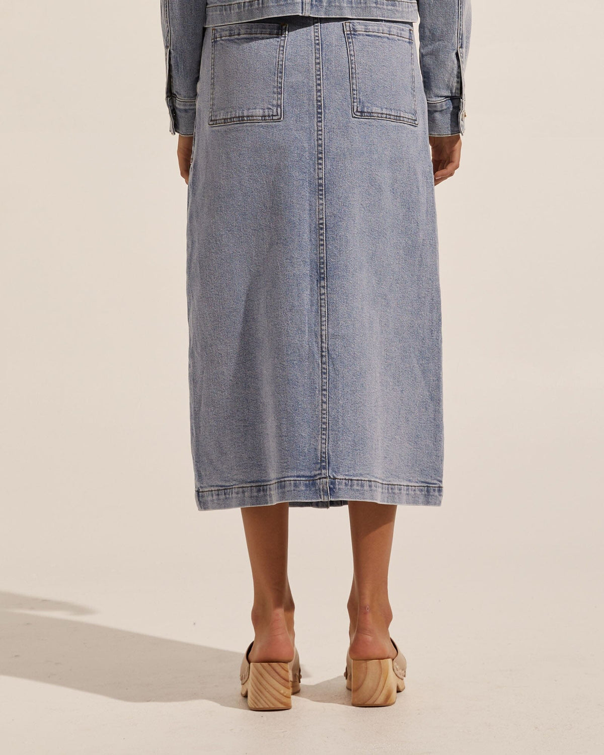 ZOE KRATZMANN Loft Skirt Summer - Washed Denim Skirt - Zabecca Living