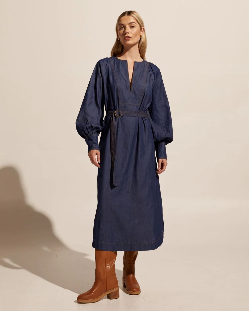 ZOE KRATZMANN Standpoint Dress - Dark Chambray Dress - Zabecca Living