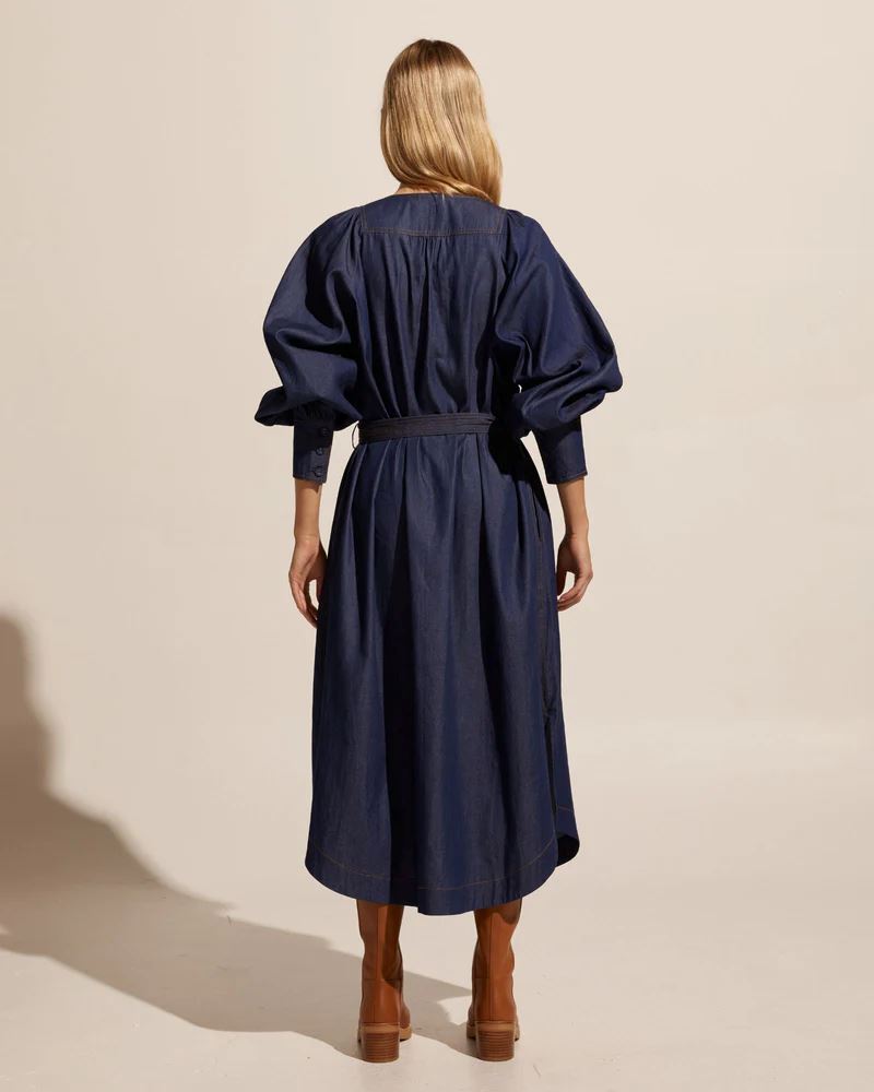 ZOE KRATZMANN Standpoint Dress - Dark Chambray Dress - Zabecca Living