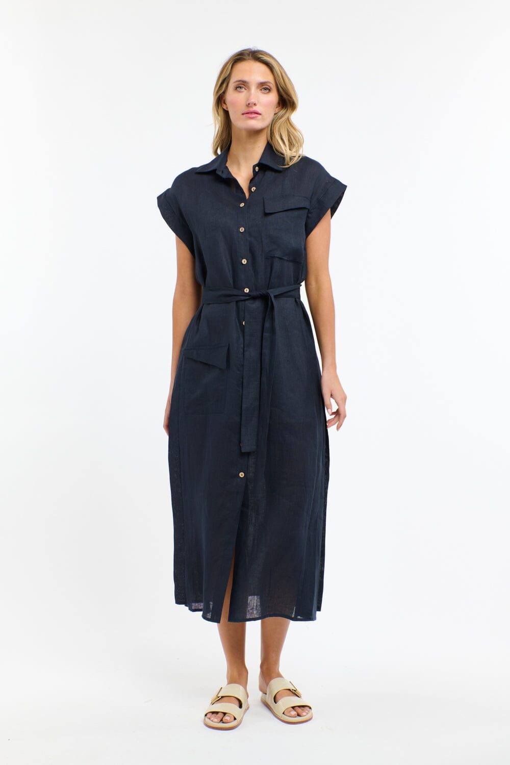 365 DAYS Estivo Linen Dress DRESS - Zabecca Living