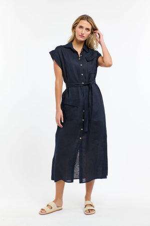 365 DAYS Estivo Linen Dress DRESS - Zabecca Living