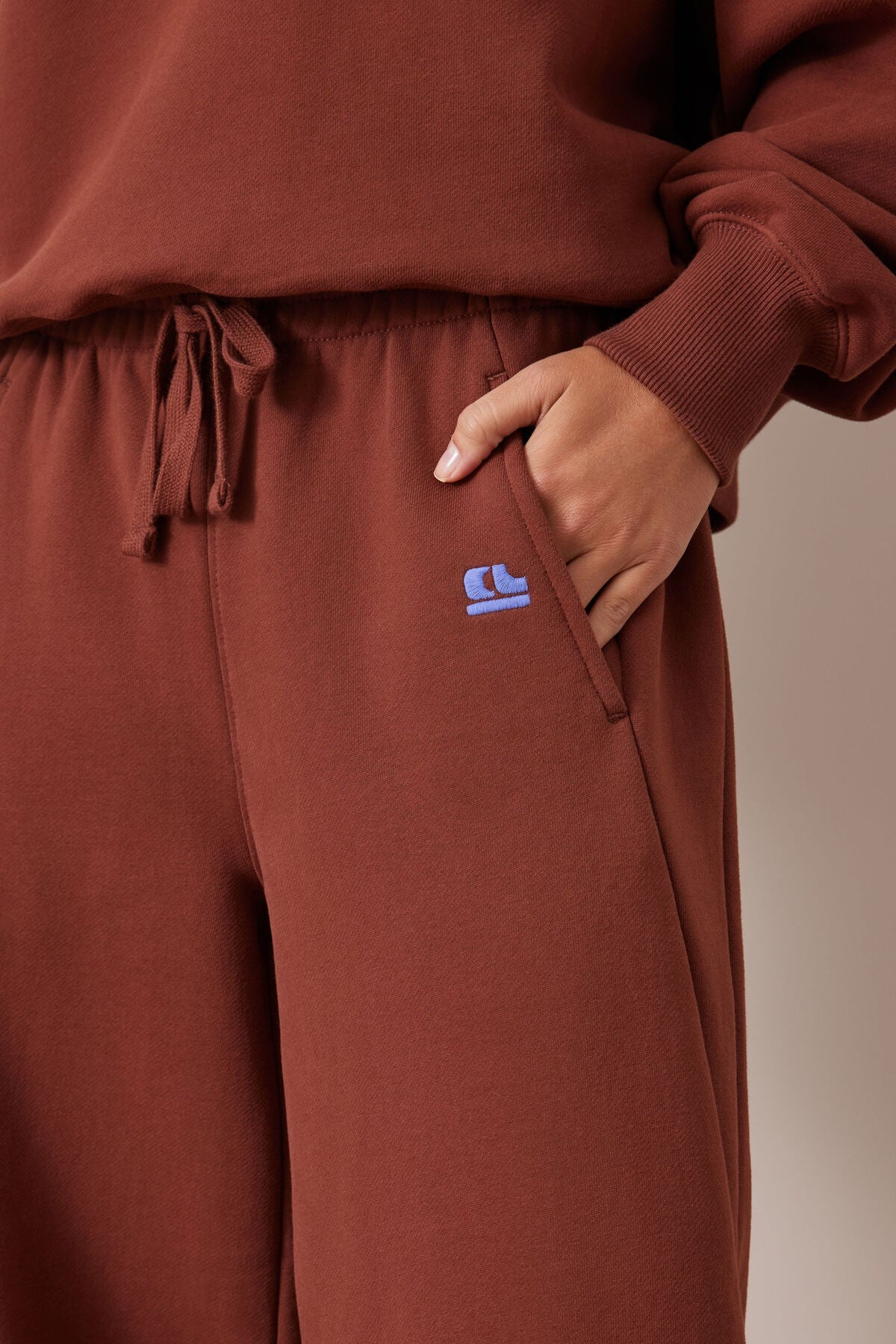CERES LIFE Elise Barrel Trackpant - Burnt Toffee