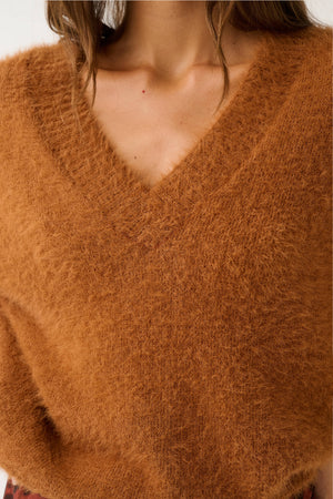 CARTEL & WILLOW Emmie Knit Sweater - Toffee