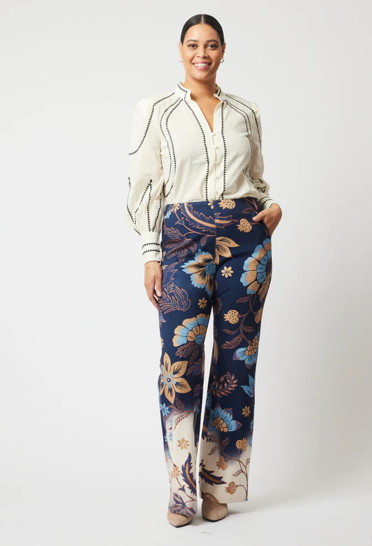 ONCE WAS Getty Ponte Pant - Lotus Flower