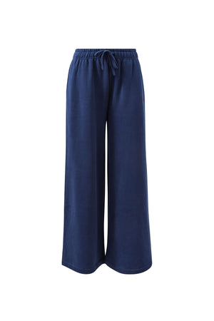 CERES LIFE Ivy Wide Leg Trackpant - Heritage Navy
