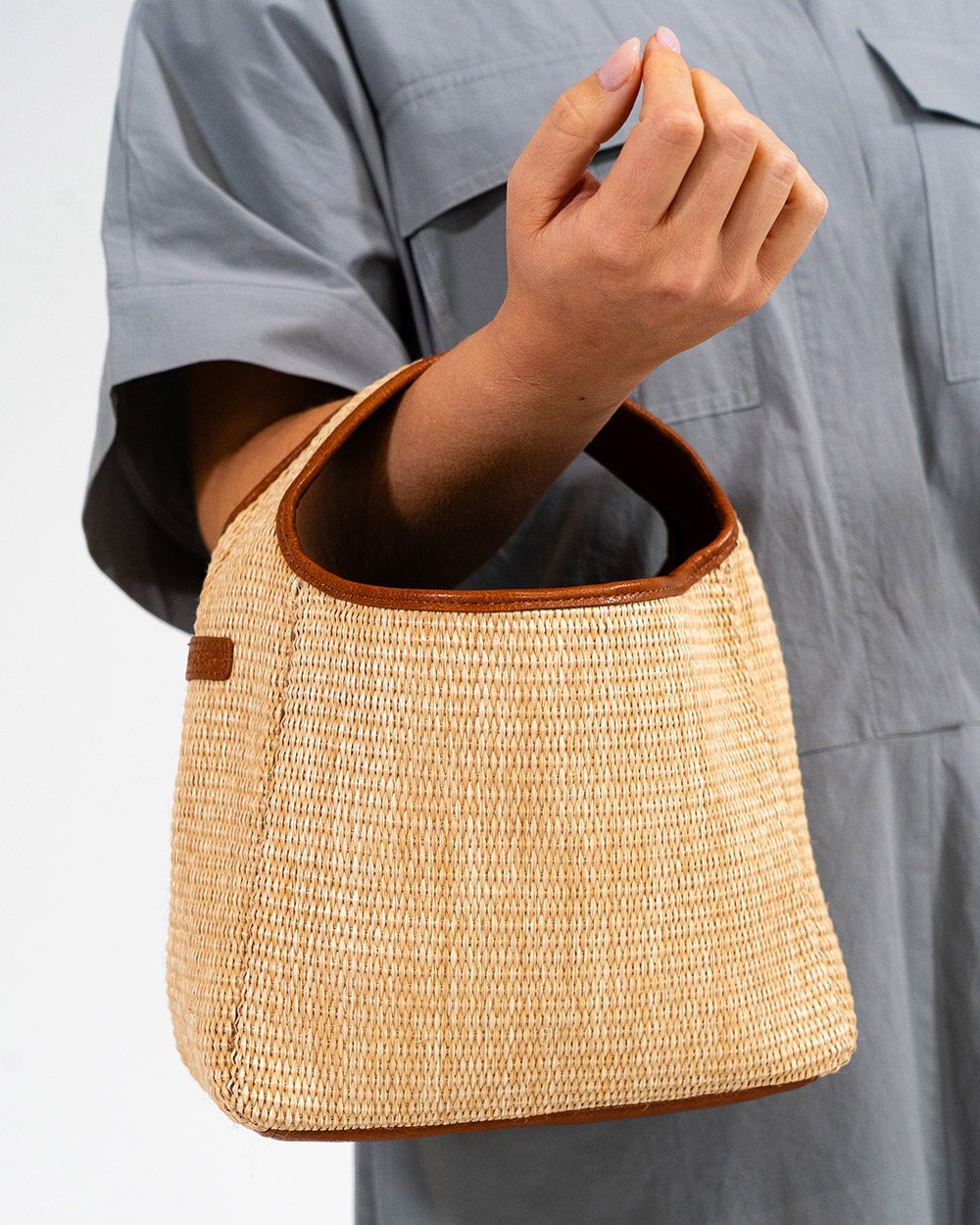 ELMS + KING Linton Crossbody Large - Tan Weave