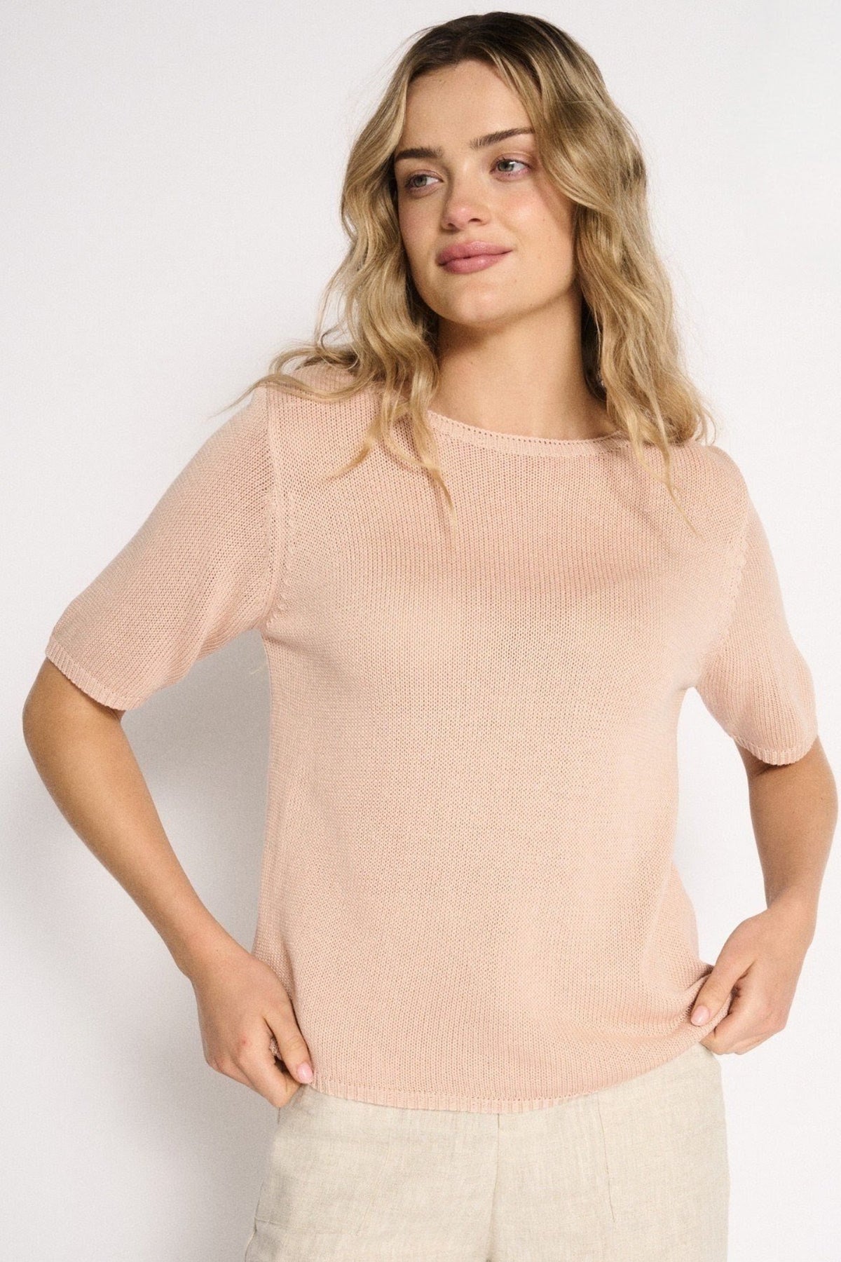 LITTLE LIES Spring Tee - Dusty Pink