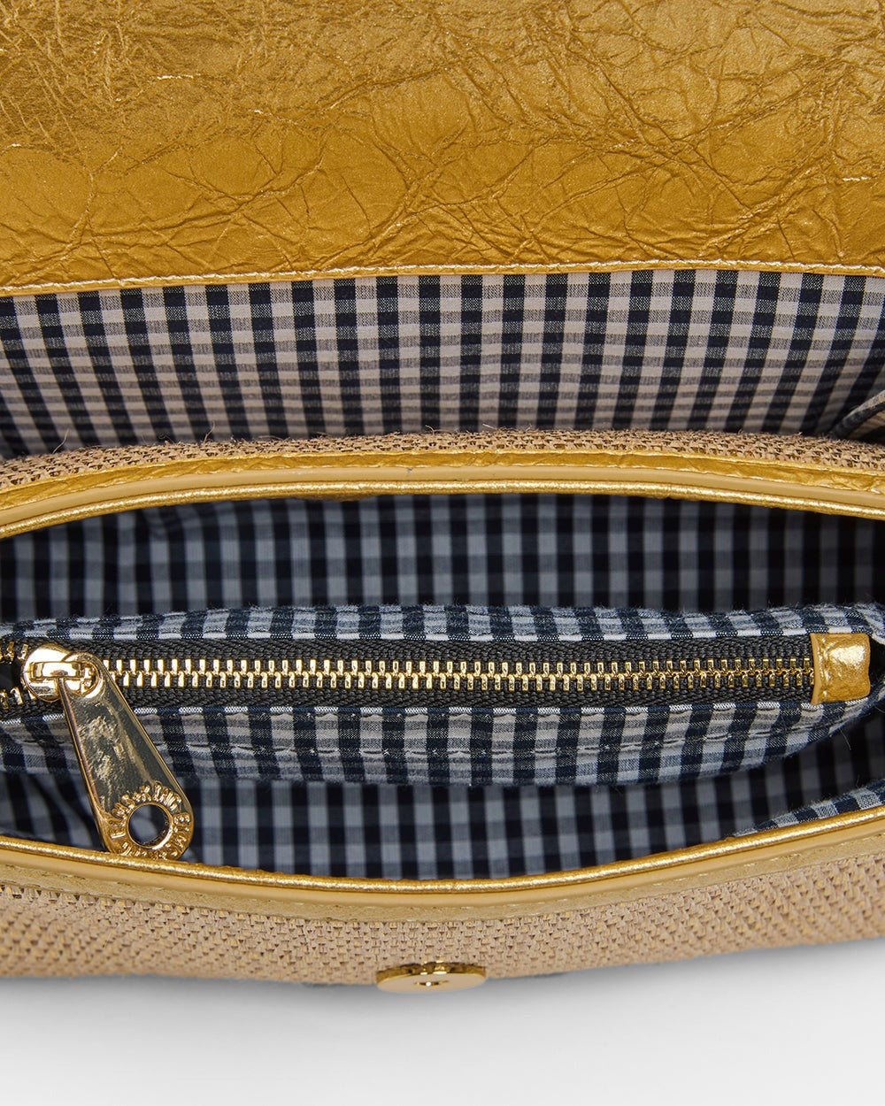 ELMS + KING Lugano Crossbody - Gold Weave