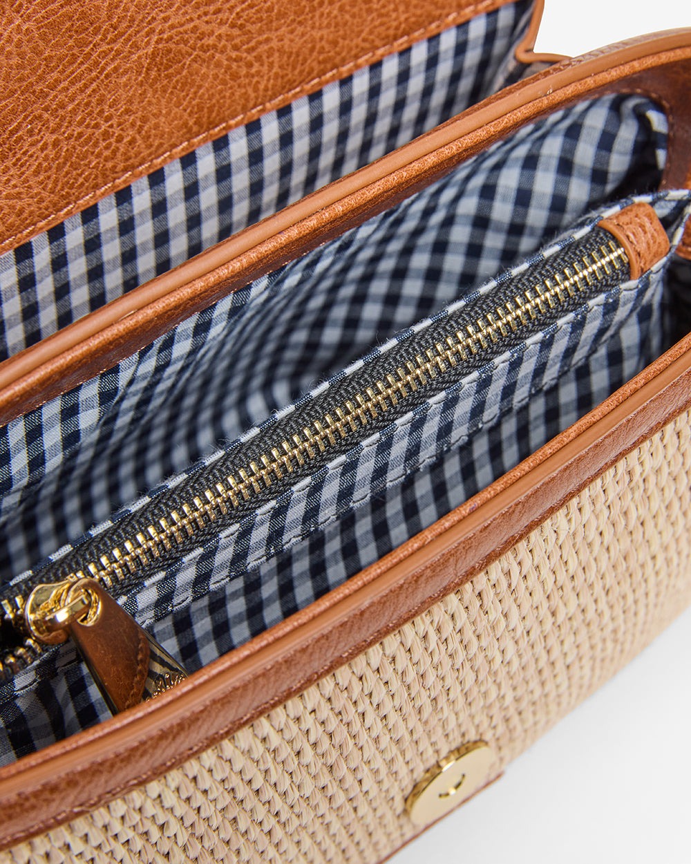 ELMS + KING Lugano Crossbody - Tan Weave