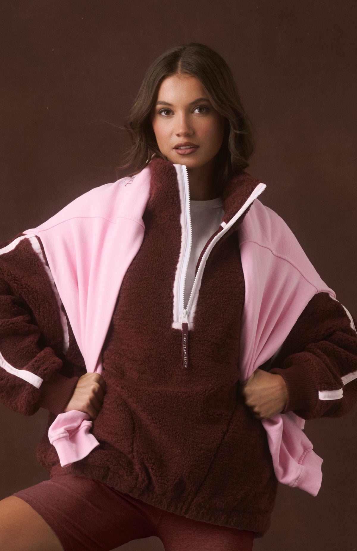 CARTEL & WILLOW Margot Pullover - Mulberry