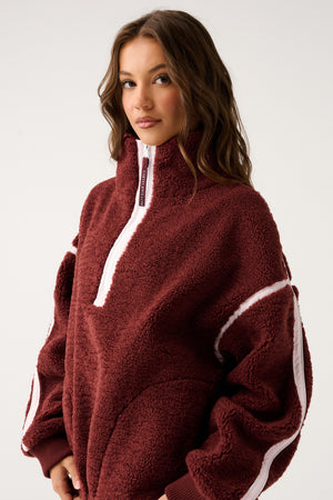 CARTEL & WILLOW Margot Pullover - Mulberry