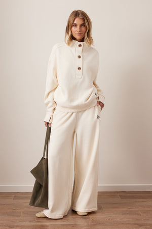 CERES LIFE Marli Button Sweat - Marshmallow