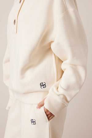 CERES LIFE Marli Button Sweat - Marshmallow