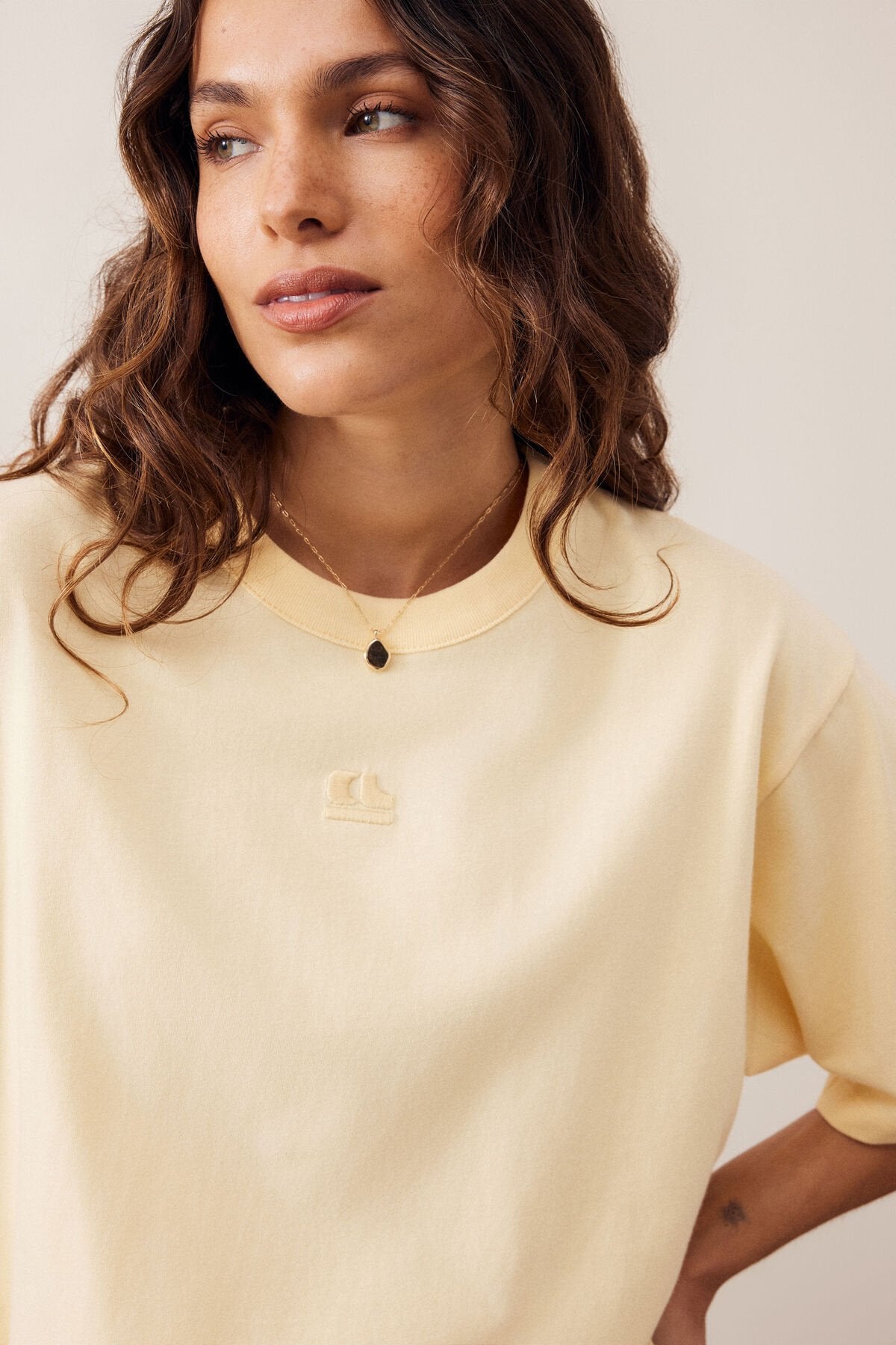 CERES LIFE Phoebe Premuim Tee - Butter