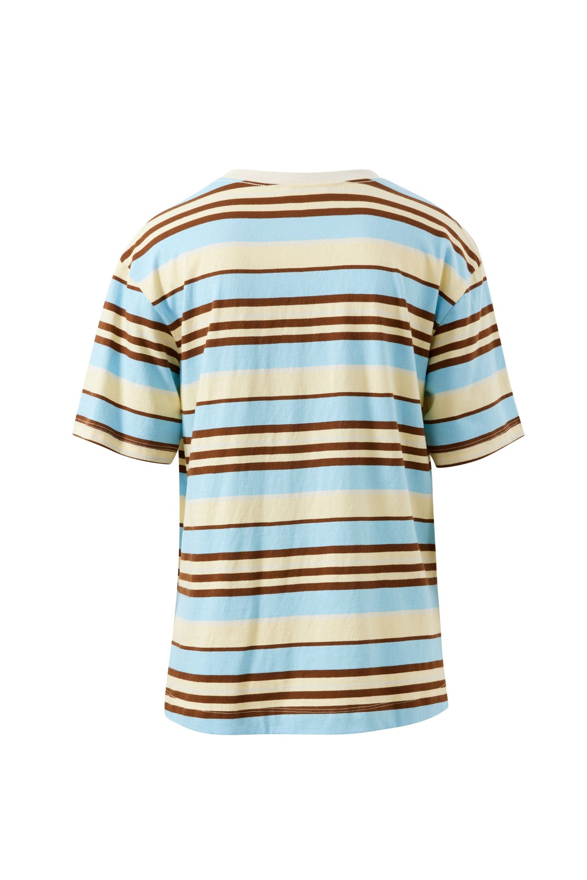 CERES LIFE Stevie Slouchy Tee - Butter/Toffee/Fresh Blue Stripe