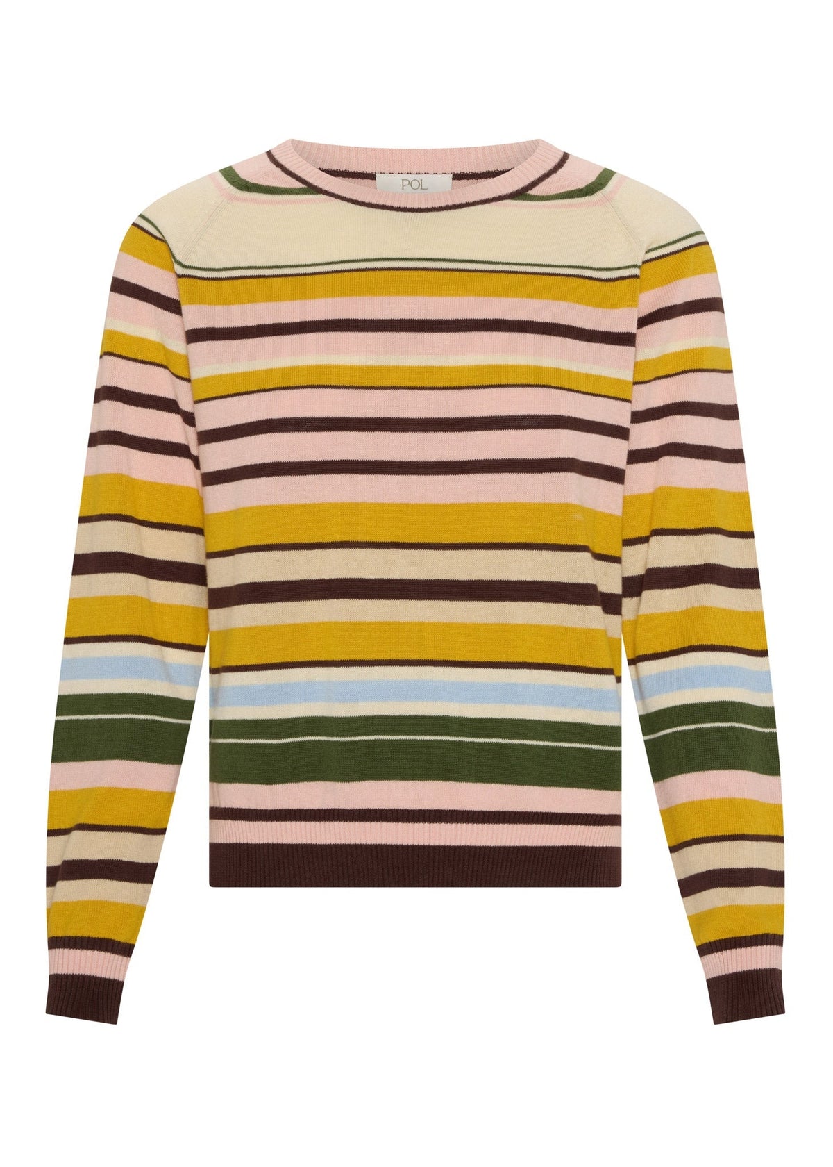 POL Tiller Multistripe Knit - Pink Multistripe