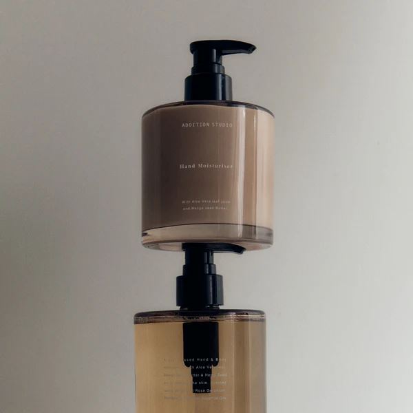 ADDITION STUDIO Hand Moisturiser - Aloe Vera Leaf Juice and Mango Seed Butter 330ml BODY CREAM - Zabecca Living