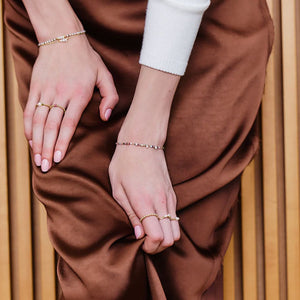 ALISIA Gold Bracelet - Carmine BRACELET - Zabecca Living