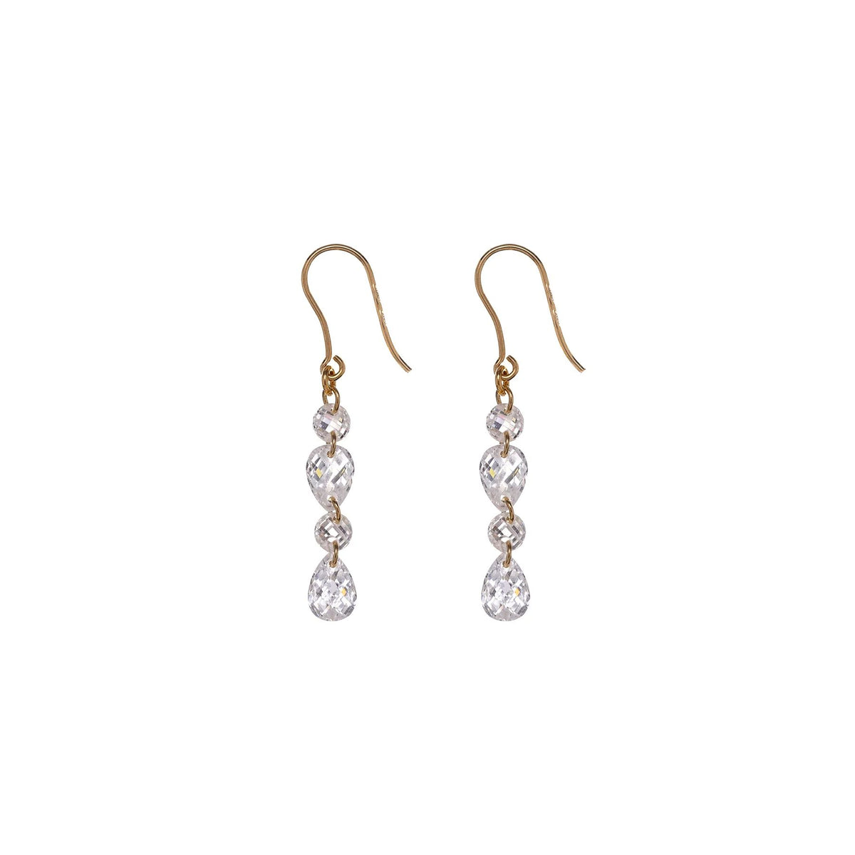 ALISIA Gold Drop Earrings - Camille Earrings - Zabecca Living
