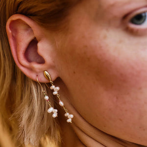 ALISIA Gold Drop Earrings - Carmine Earrings - Zabecca Living