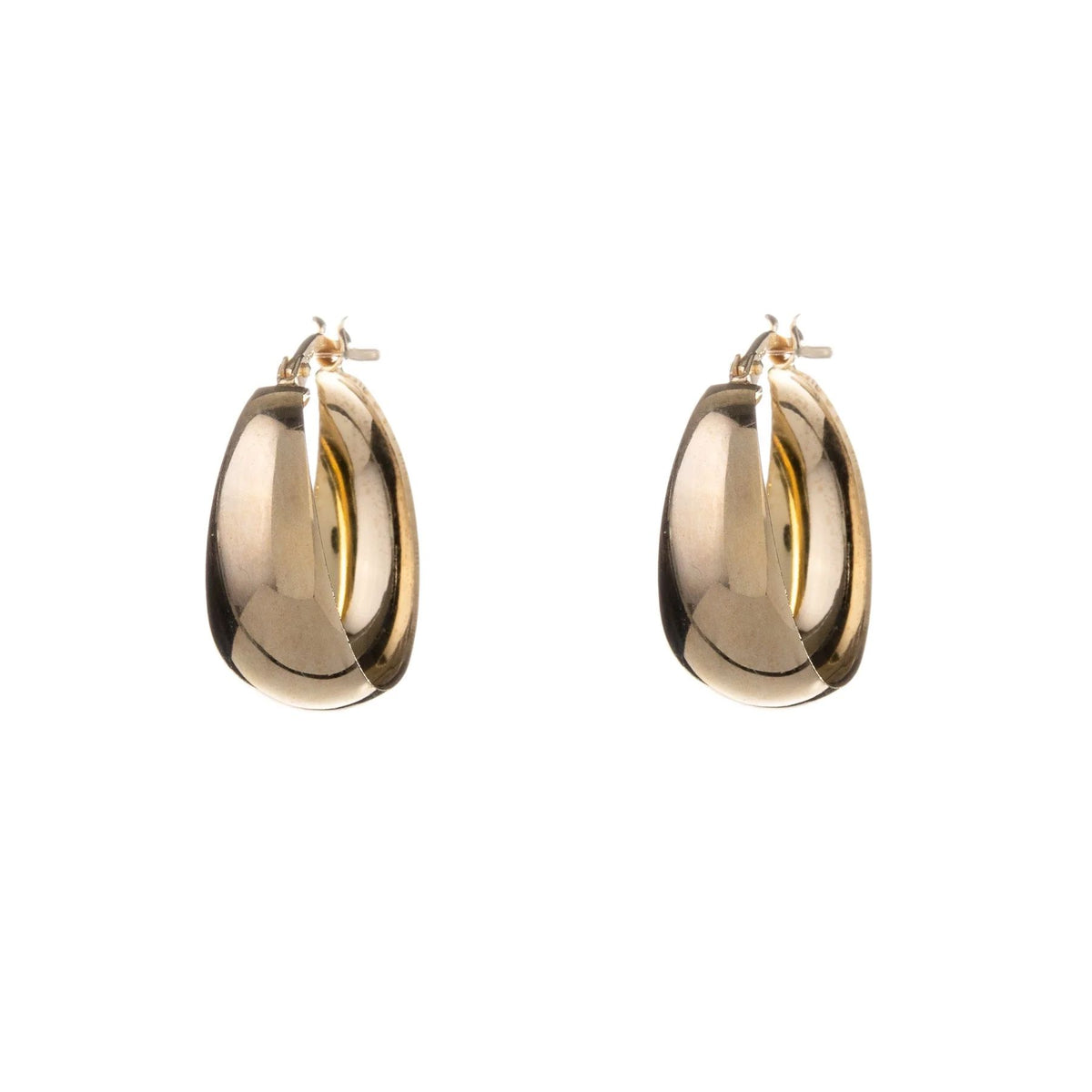 ALISIA Gold Hoop Earrings - Bold Small Earrings - Zabecca Living