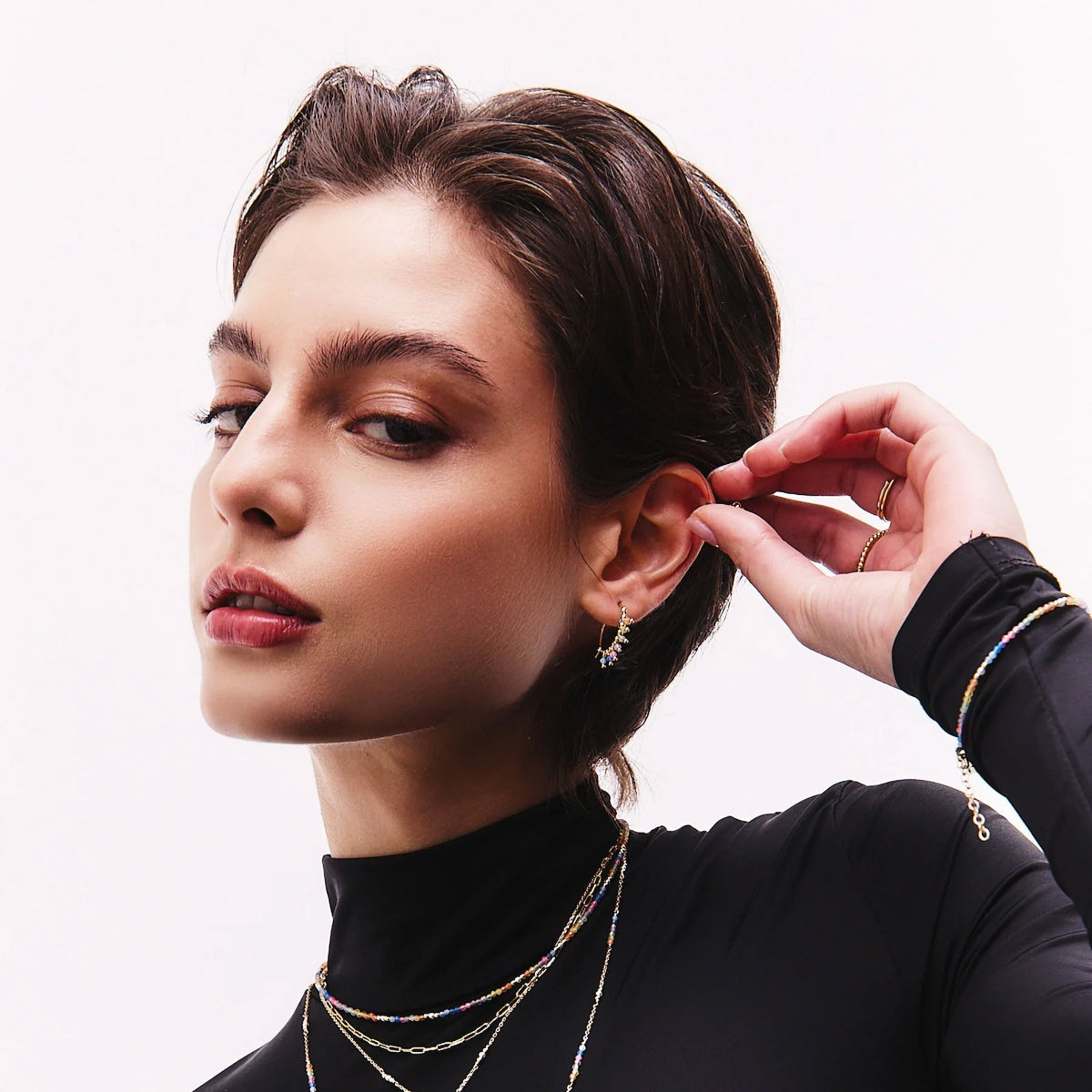 ALISIA Gold Hoop Earrings - Mirage Earrings - Zabecca Living