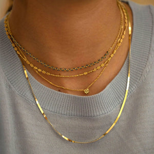 ALISIA Gold Necklace - Lily Simple Necklace - Zabecca Living