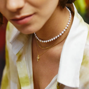 ALISIA Gold Necklace - Santa Cruz Necklace - Zabecca Living