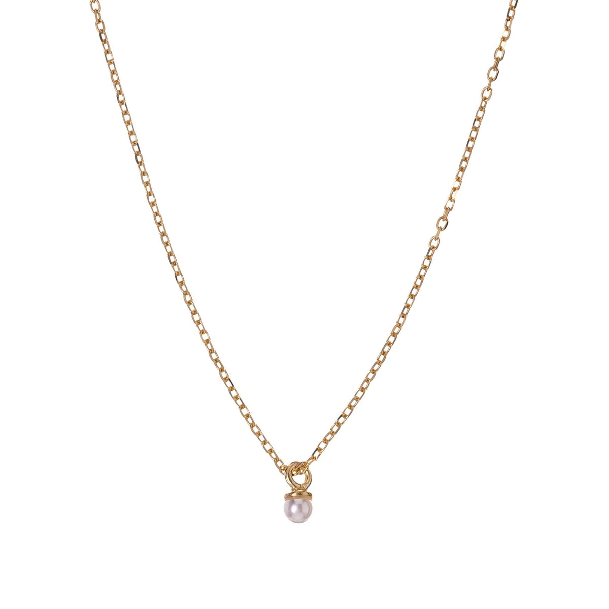 ALISIA Gold Pearl Pendant Necklace - Almeria Necklace - Zabecca Living