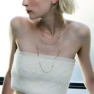 ALISIA Gold Tormalina Necklace - Cinnamon Necklace - Zabecca Living