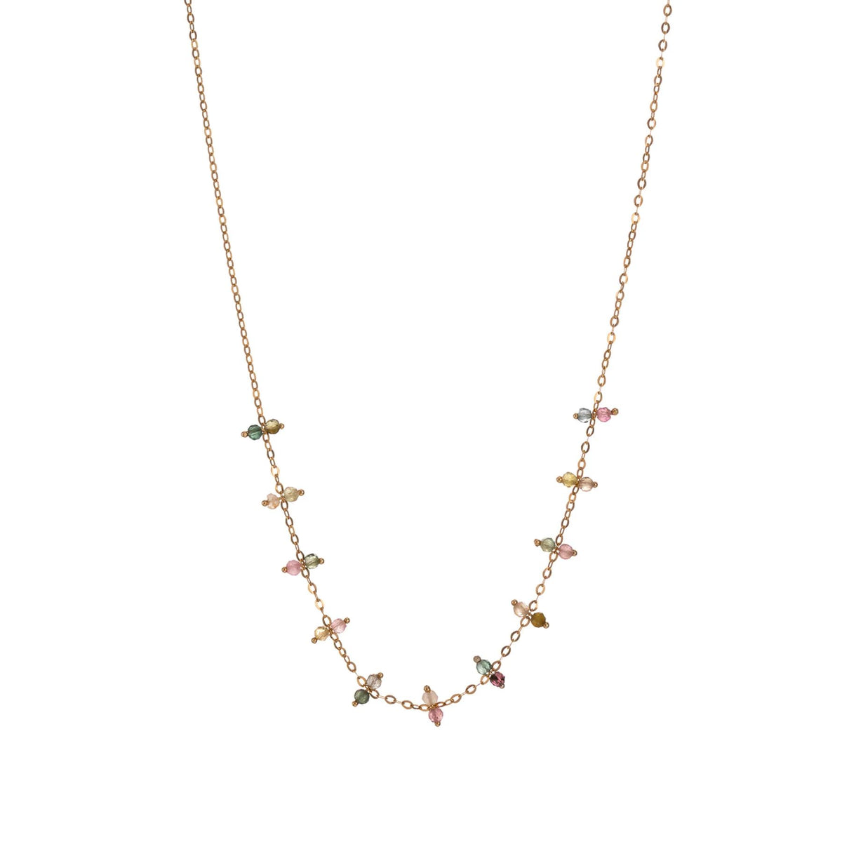 ALISIA Gold Tormalina Necklace - Cinnamon Necklace - Zabecca Living