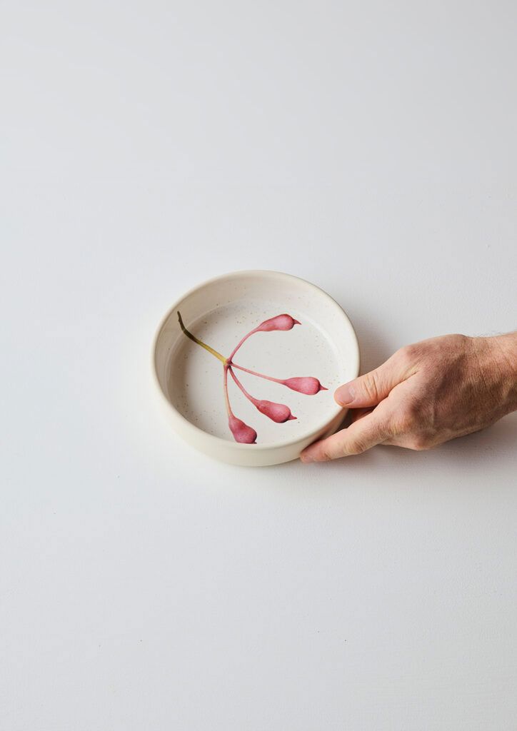 ANGUS &amp; CELESTE Australian Botanicals Side Bowl - Pink Eucalyptus bowl - Zabecca Living