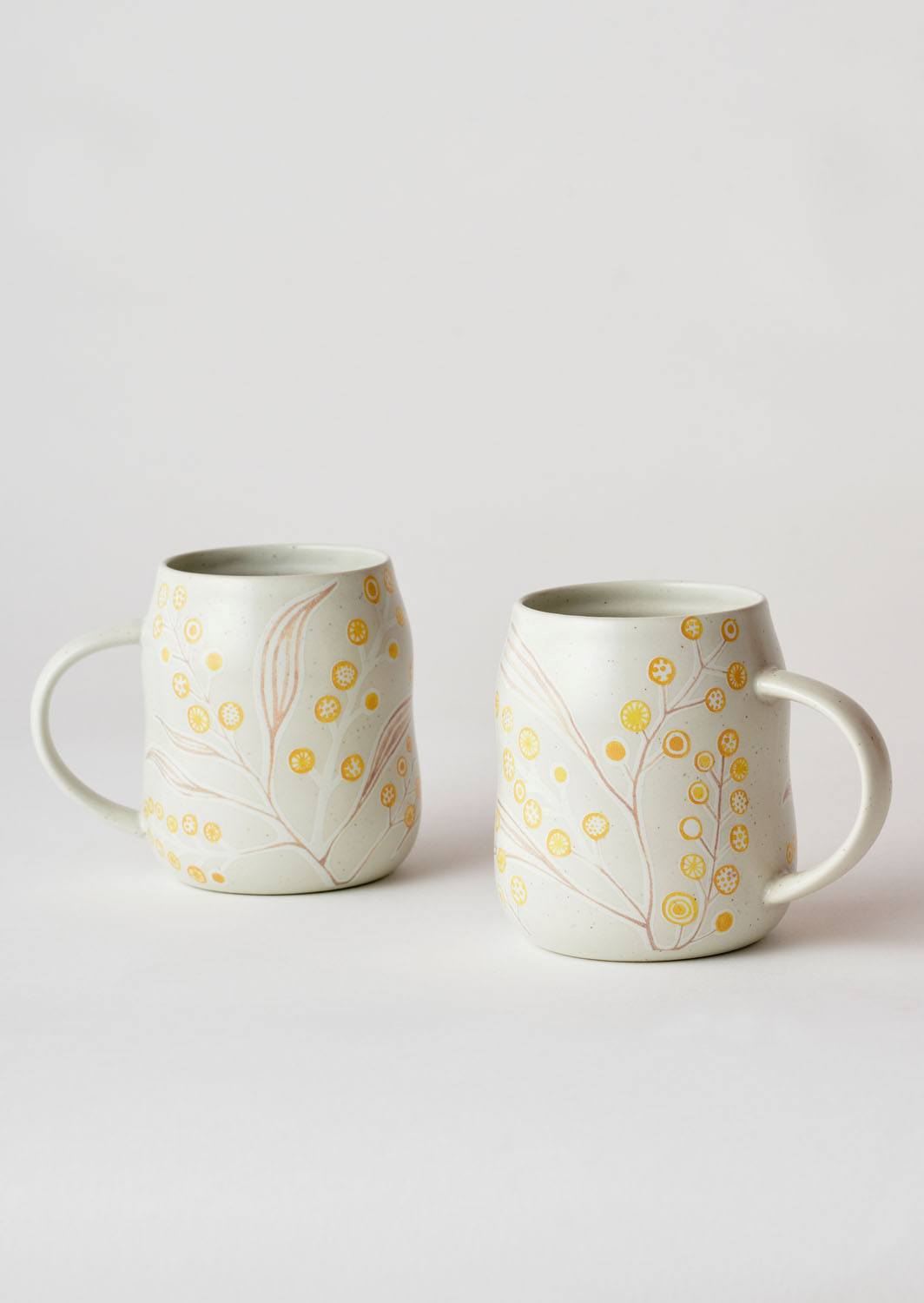 ANGUS & CELESTE Everyday Mugs Two Set - Wattle COFFEE, TEA & DRINKS - Zabecca Living