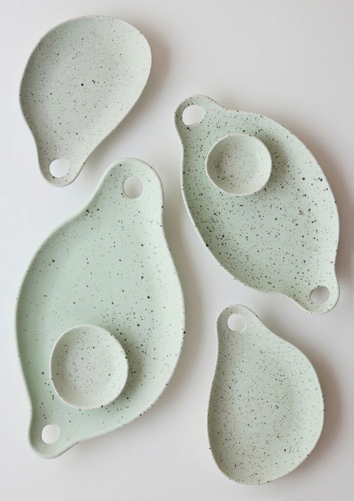 ANGUS & CELESTE Soirée Dipping Bowls Two Set - Pistachio bowl - Zabecca Living