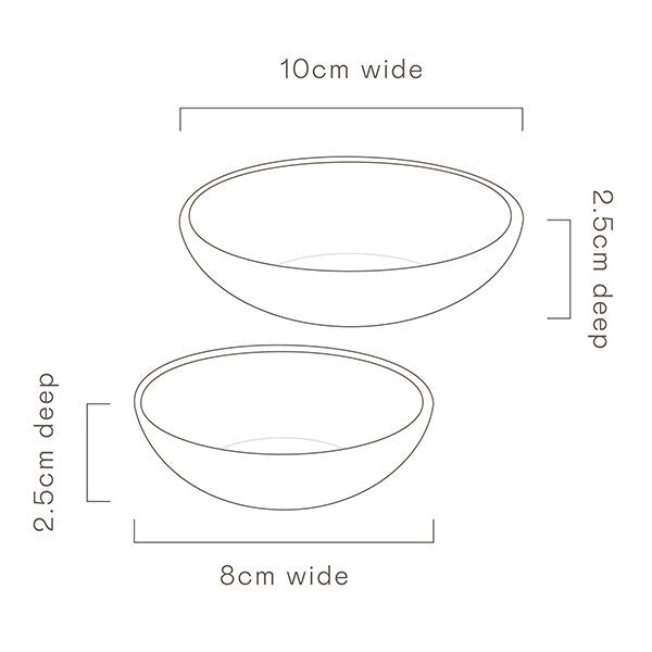 ANGUS & CELESTE Soirée Dipping Bowls Two Set - Pistachio bowl - Zabecca Living